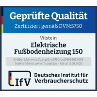 VILSTEIN© Elektrische Fußbodenheizung 150W/m&sup2