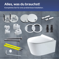 VILSTEIN Hänge WC | Spülrandlos | Tiefspüler 