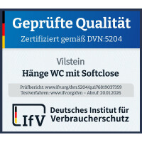 VILSTEIN Hänge WC | Spülrandlos | Tornadospül