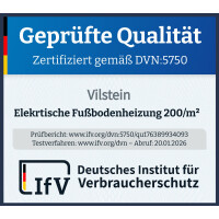 VILSTEIN© Elektrische Fußbodenheizung | 200W/m&su