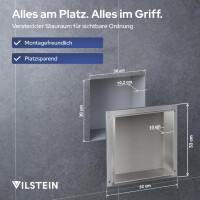 VILSTEIN | Duschnische  | Unterputz | Wandnische | Randloses