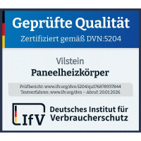 VILSTEIN Design Heizkörper, Mittelanschluss und Seitena