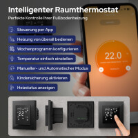 VILSTEIN Elektrische Fußbodenheizung 200W/m², f&u