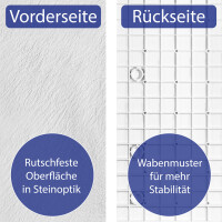 VILSTEIN Design Duschwanne, Antirutsch Duschtasse, flach, St