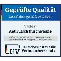 VILSTEIN Design Duschwanne, Antirutsch Duschtasse, flach, St