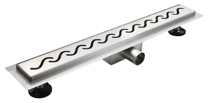 Duschrinnen mit kurzen Wellen